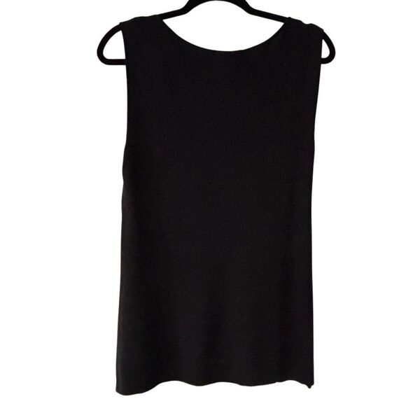 Marina Rinaldi  XL black beads & sequins embellished V-neck special occasion tri - Picture 6 of 12